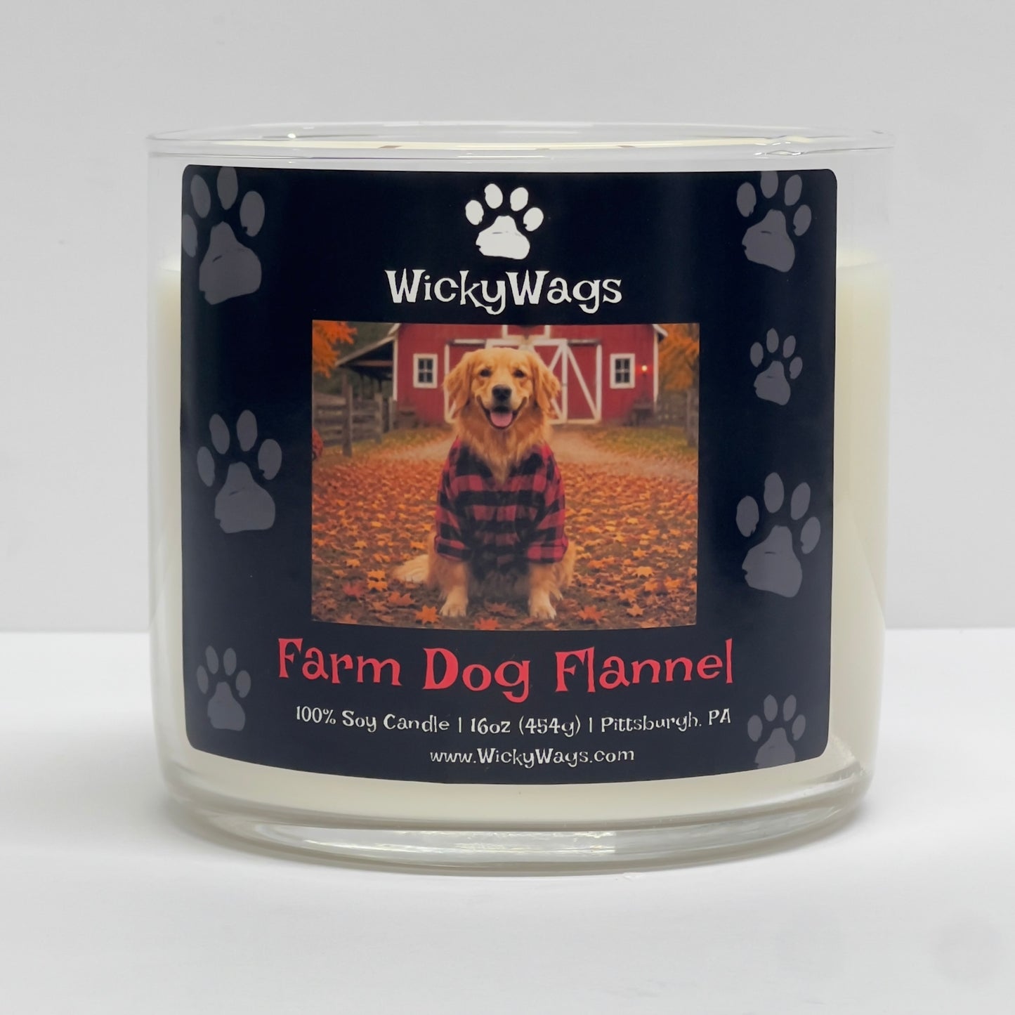 Farm Dog Flannel | Autumn Flannel Scented Candle