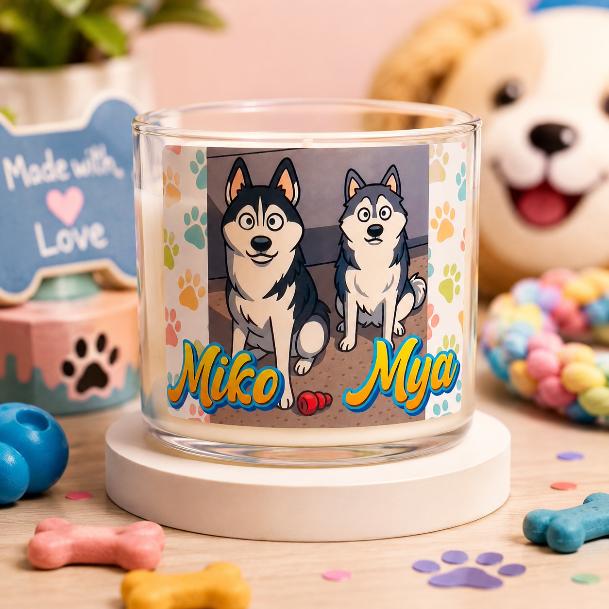 Custom Cartoon Pet Candle